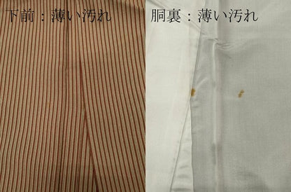 平和屋着物■上質な小紋 縞 正絹 逸品 CABE4032ou