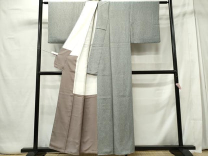 平和屋着物■上質な小紋 霞文 正絹 逸品 CABE4033ou