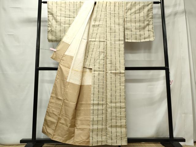 平和屋着物■上質な紬　間道　正絹　逸品　CABE4039ou
