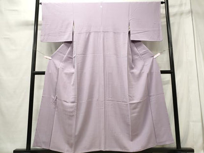 平和屋着物■上質な色無地 浅紫色 正絹 逸品 CABE4042ou