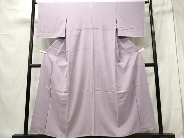 平和屋着物■上質な色無地 浅紫色 正絹 逸品 CABE4042ou