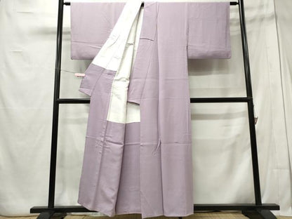 平和屋着物■上質な色無地 浅紫色 正絹 逸品 CABE4042ou
