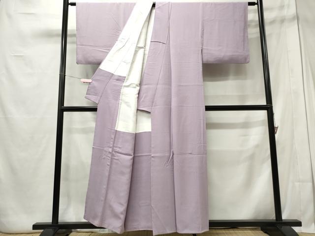 平和屋着物■上質な色無地 浅紫色 正絹 逸品 CABE4042ou
