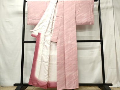 平和屋着物■上質な小紋 作家物 霞文 暈し染め 正絹 逸品 CABE4044ou