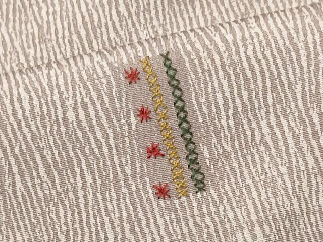 平和屋着物■上質な小紋　刺繍　吉祥文　正絹　逸品　CABE4071ou