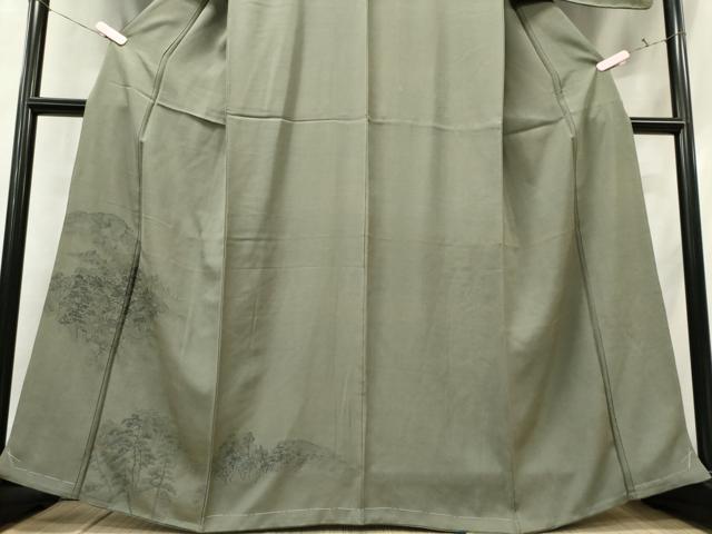 平和屋着物■上質な紬 遠山風景文 正絹 逸品 CABE4072ou