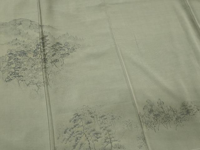 平和屋着物■上質な紬 遠山風景文 正絹 逸品 CABE4072ou