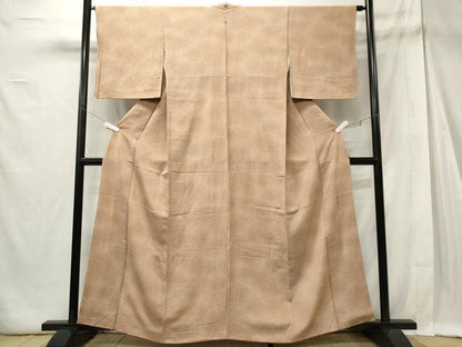 平和屋着物■上質な小紋 作家物 霞文 暈し染め 鬼しぼ縮緬 正絹 逸品 CABE4075ou