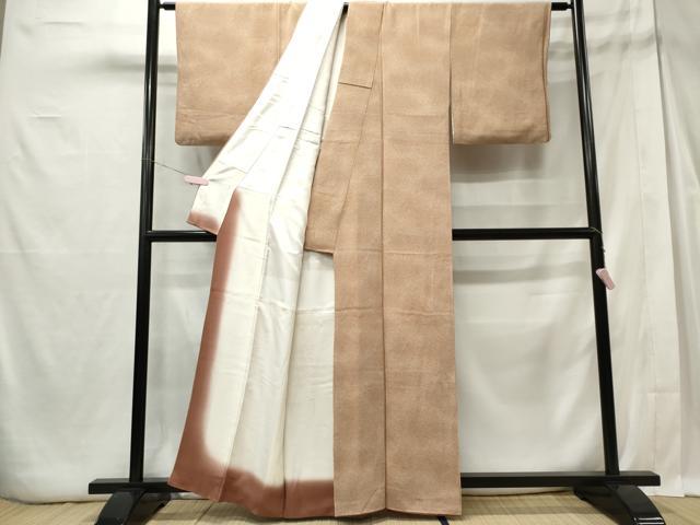 平和屋着物■上質な小紋 作家物 霞文 暈し染め 鬼しぼ縮緬 正絹 逸品 CABE4075ou
