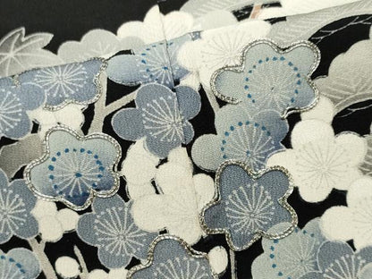 平和屋着物■豪華黒留袖 駒刺繍 松竹梅 正絹 逸品 CABE4080ou