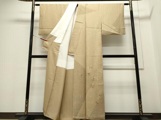平和屋着物■訪問着 駒刺繍 草花文 金彩 正絹 逸品 CABE4088ou