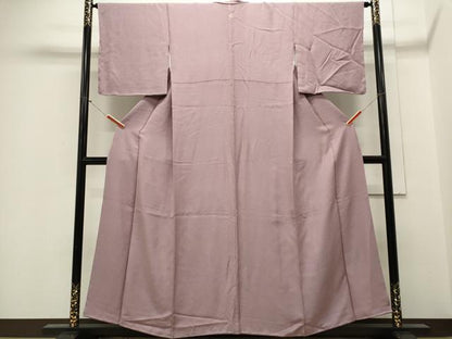 平和屋着物■上質な色無地 紅藤色 正絹 逸品 CABE4090ou