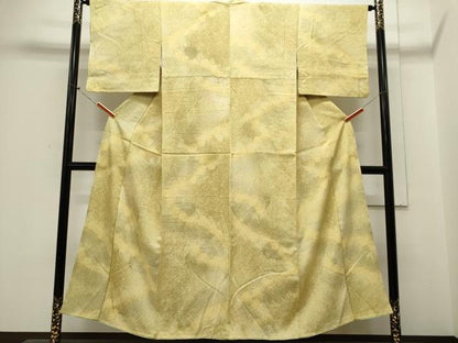 平和屋着物■上質な小紋 芝草文 暈し染め 正絹 逸品 CABE4098ou