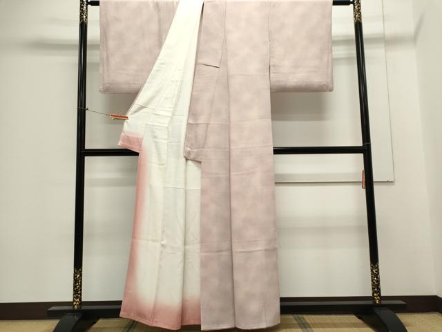 平和屋着物■上質な小紋 霞文 鬼しぼ縮緬 正絹 逸品 CABE4230ou