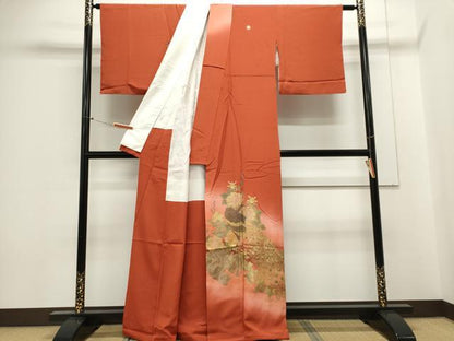 平和屋着物■豪華色留袖　作家物　孔雀花文　暈し染め　金彩　正絹　逸品　CABE4231ou