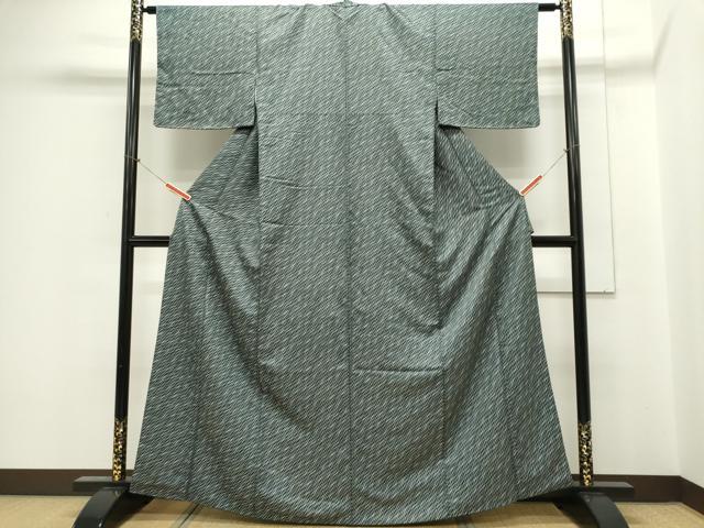 平和屋着物■上質な小紋 流線文 正絹 逸品 CABE4250ou