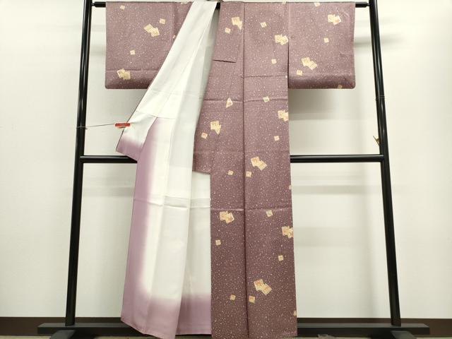 平和屋着物■上質な小紋 色紙重ね動物文 正絹 逸品 CABE4262ou