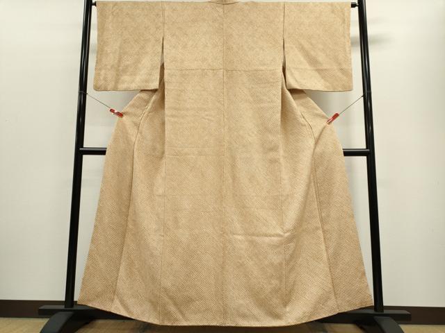 平和屋着物■大変加工の良い総絞り小紋 正絹 逸品 CABE4267ou