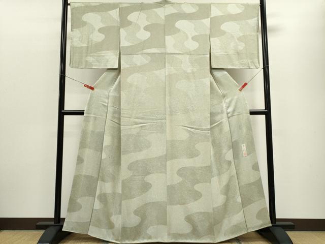 平和屋着物■上質な小紋 作家物 霞文 正絹 逸品 CABE4279ou