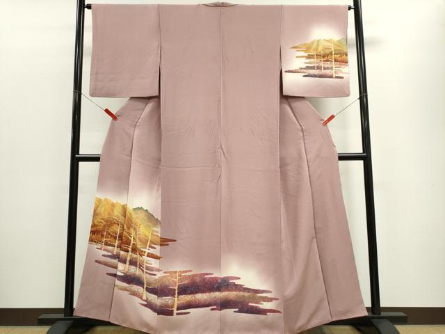 平和屋着物■訪問着 遠山風景文 暈し染め 正絹 逸品 CABE4280ou