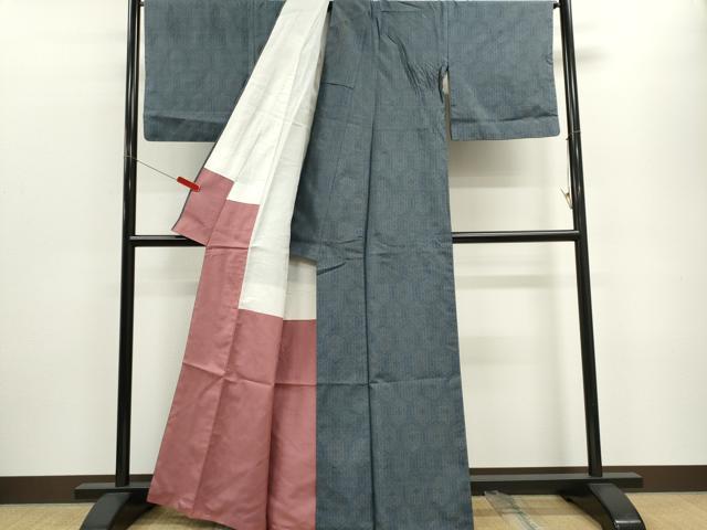 平和屋着物■本場大島紬 7マルキ 亀甲文様 正絹 逸品 CABE4283ou