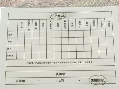 平和屋着物◎六通柄袋帯 流水文 銀糸 正絹 逸品 CABE4354ou