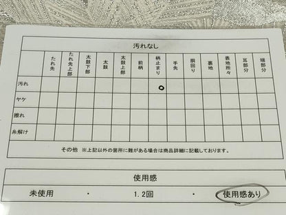 平和屋着物◎六通柄袋帯 唐織 枝松文 銀糸 正絹 逸品 CABE4384ou