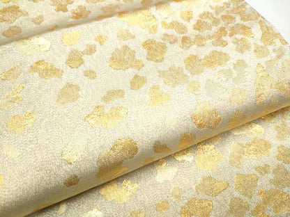 平和屋着物●ジャパンオートクチュール　渡辺雪三郎　六通柄袋帯　箔散らし　金糸　正絹　逸品　CABE4442hy
