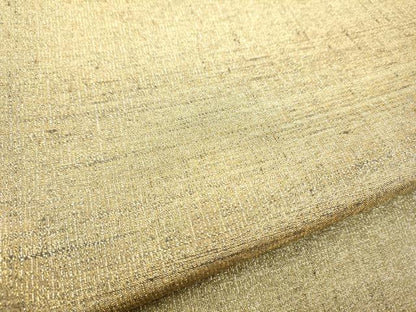 平和屋着物●両面　全通柄袋帯　紬地　霞文　金糸　正絹　逸品　CABE4446hy