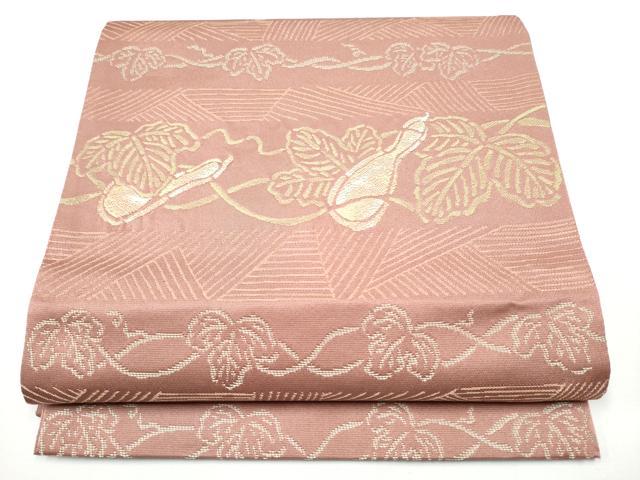 平和屋着物●西陣　川島織物　洗える最高級着物　＜英＞はなぶさ謹製　六通柄　京袋帯　瓢箪蔦の葉文　金糸　たとう紙付き　CABE4460hy