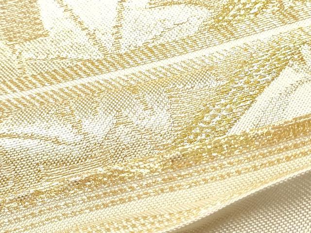 平和屋着物●西陣　川島織物　六通柄　本袋帯　草花文　金糸　正絹　逸品　CABE4468hy