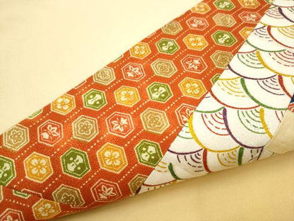 平和屋着物●九寸名古屋帯　切嵌　吉祥花文　金銀彩　正絹　逸品　CABE4471hy