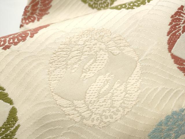 平和屋着物●西陣　川島織物　九寸名古屋帯　唐織　鳳凰丸文　正絹　逸品　CABE4487hy