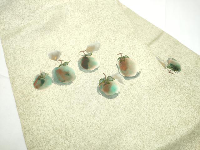 平和屋着物●九寸名古屋帯　刺繍　成物　金彩　引箔　正絹　逸品　CABE4531hy