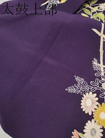 平和屋着物●九寸名古屋帯　作家物　竹垣菊文　金彩　鬼しぼ縮緬　正絹　逸品　CABE4540hy