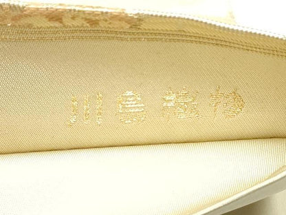 平和屋着物●西陣　川島織物　六通柄　本袋帯　桧扇鳳凰花唐草文　金銀糸　正絹　逸品　CABE4571hy