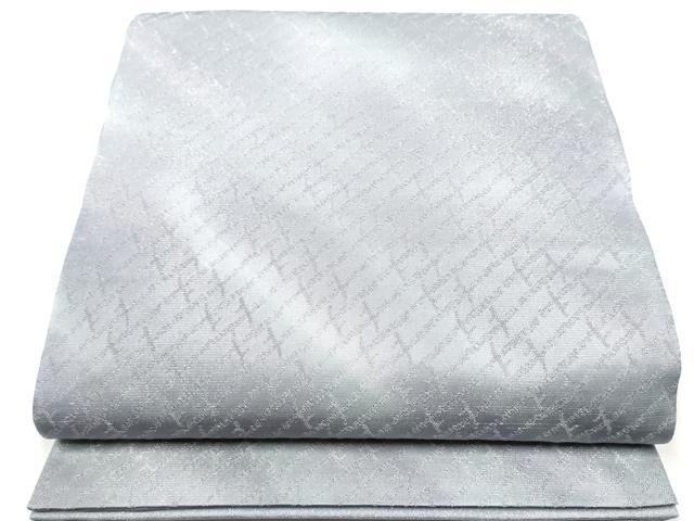 平和屋着物●両面　太鼓柄袋帯　手描き　絞り　枝桜文　銀通し地　正絹　逸品　CABE4582hy