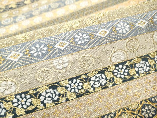 平和屋着物●西陣　河合美術織物謹製　六通柄袋帯　手織　栄昌綴　賀宴絢麗文　金銀糸　正絹　逸品　CABE4589hy