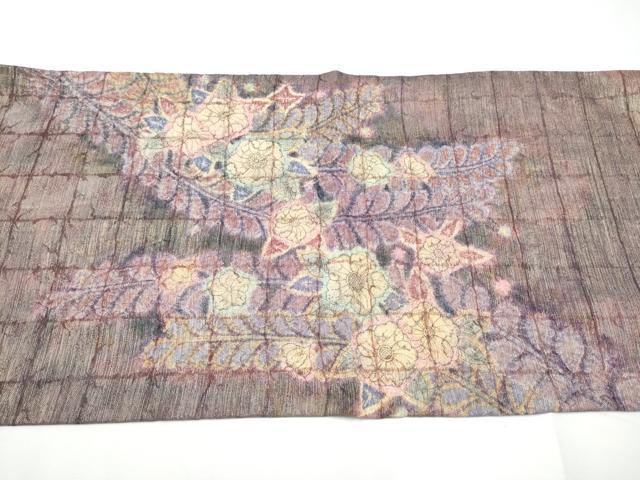 平和屋着物○太鼓柄袋帯 絞り 辻が花 金通し地 正絹 逸品 CABE4609hy