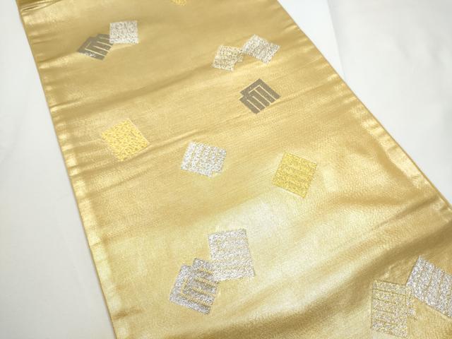 平和屋着物●ジャパンオートクチュール　渡辺雪三郎　六通柄袋帯　源氏香文　金銀糸　正絹　逸品　CABE4644hy