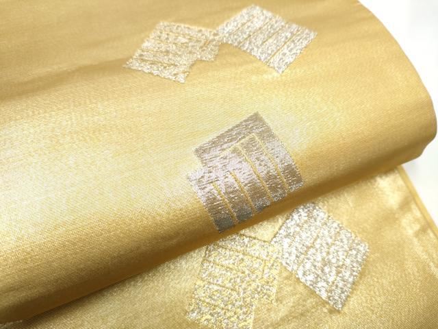 平和屋着物●ジャパンオートクチュール　渡辺雪三郎　六通柄袋帯　源氏香文　金銀糸　正絹　逸品　CABE4644hy