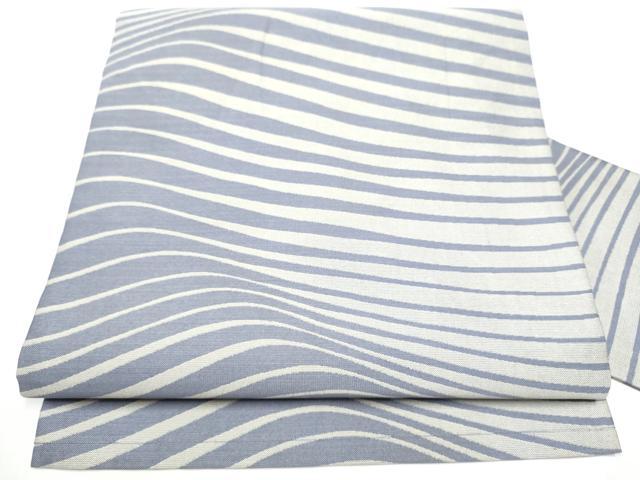 平和屋着物●全通柄　九寸名古屋帯　流線文　正絹　逸品　CABE4666hy