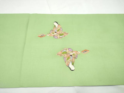 平和屋着物●銀座　志ま亀　塩瀬　九寸開き名古屋帯　手描き　楽器人物文　金彩　正絹　逸品　CABE4689hy