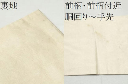 平和屋着物●九寸名古屋帯　鳥獣戯画　金糸　引箔　正絹　逸品　CABE4691hy