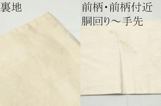 平和屋着物●九寸名古屋帯　鳥獣戯画　金糸　引箔　正絹　逸品　CABE4691hy