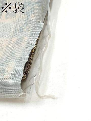 平和屋着物●龍村美術織物　半幅帯　紅牙瑞錦　金銀糸　正絹　逸品　CABE4708hy