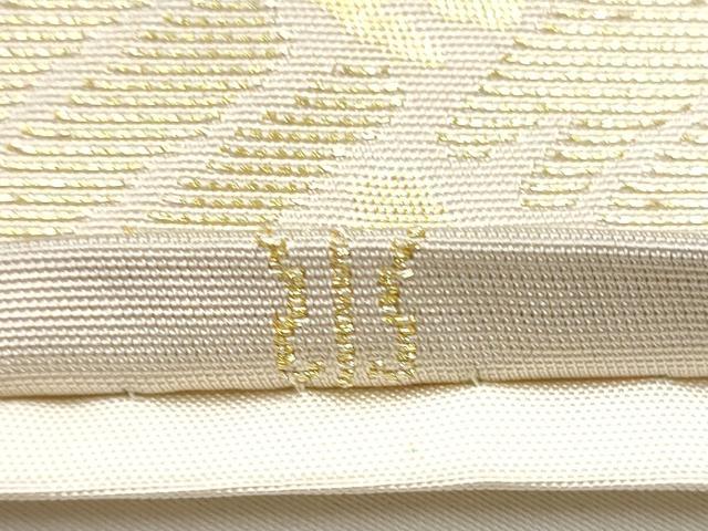 平和屋着物●西陣　川島織物　六通柄　本袋帯　籬花文　金糸　正絹　逸品　CABE4735hy
