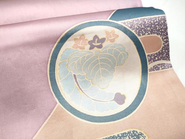 平和屋着物●染色の魔術師　染乃座・大久保玄才　そめのざ玄才　太鼓柄袋帯　エ霞桐丸文　金彩　正絹　逸品　CABE4757hy