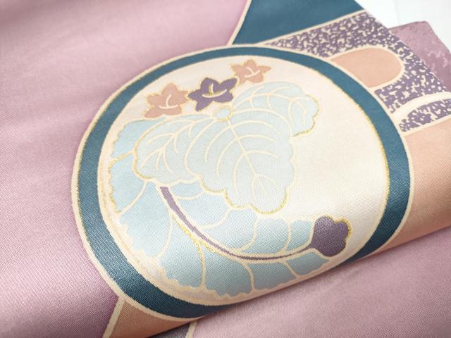 平和屋着物●染色の魔術師　染乃座・大久保玄才　そめのざ玄才　太鼓柄袋帯　エ霞桐丸文　金彩　正絹　逸品　CABE4757hy