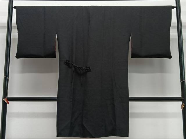 平和屋着物∞道中着　リバーシブル　花唐草地紋　暈し染め　ロング丈　正絹　逸品　CABE4815ua 平和屋着物∞道中着 リバーシブル 花唐草地紋 暈し染め ロング丈 正絹